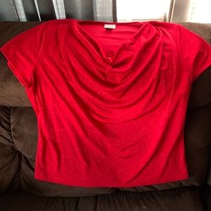 Red sparkly shirt